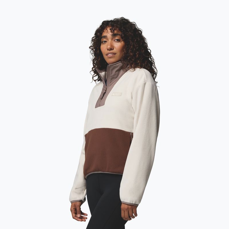 Women's fleece sweatshirt Columbia Sequoia Grove II Half Zip Fleece dark stone/tobacco/iron 4