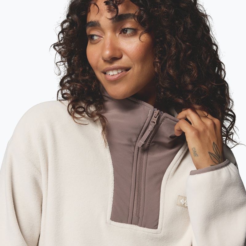 Women's fleece sweatshirt Columbia Sequoia Grove II Half Zip Fleece dark stone/tobacco/iron 5