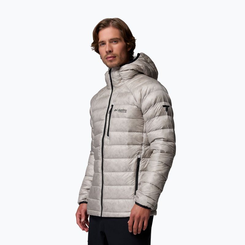 Men's down jacket Columbia Arctic Crest Down Hooded flint grey 4