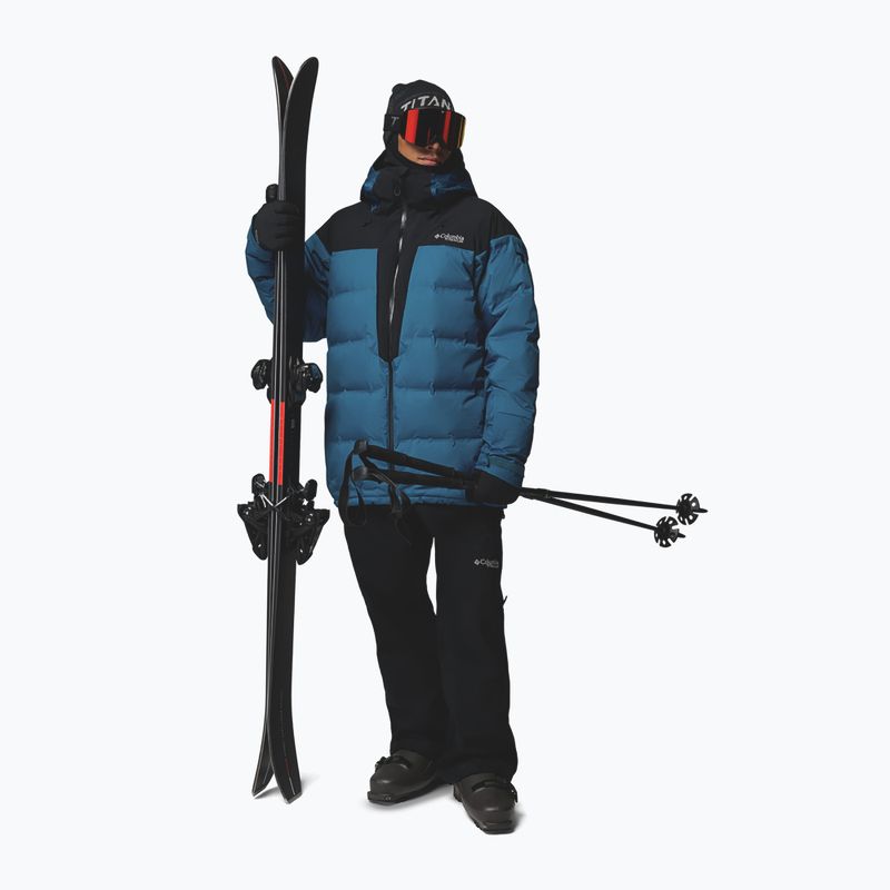 Men's ski jacket Columbia Glacier Ridge Down phoenix blue/black 2