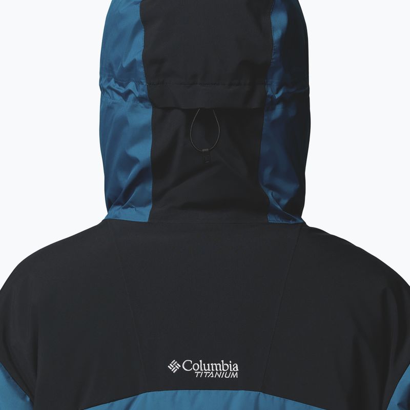 Men's ski jacket Columbia Glacier Ridge Down phoenix blue/black 7