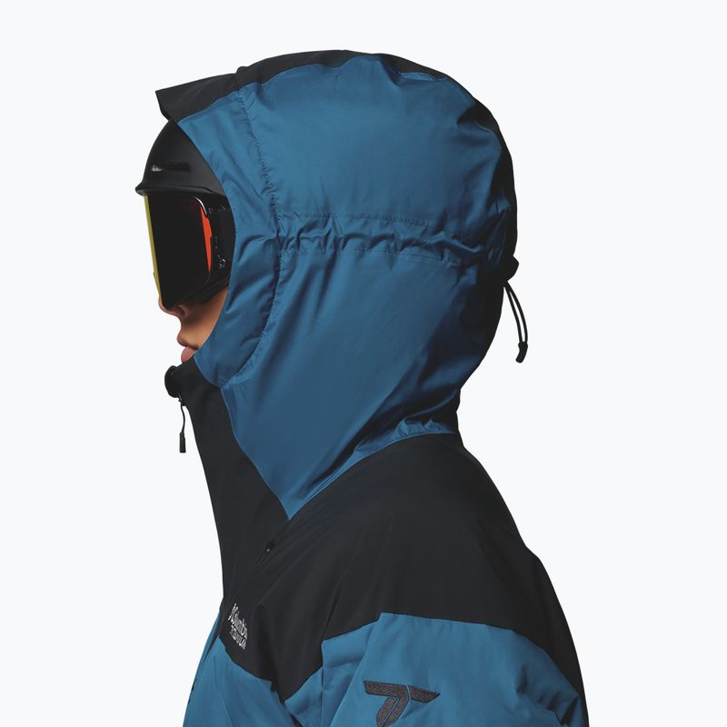 Men's ski jacket Columbia Glacier Ridge Down phoenix blue/black 8