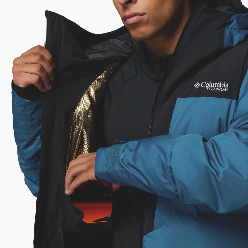 Men's ski jacket Columbia Glacier Ridge Down phoenix blue/black 9