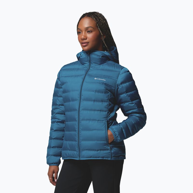 Women's down jacket Columbia Lake 22 II Down Hooded phoenix blue 4