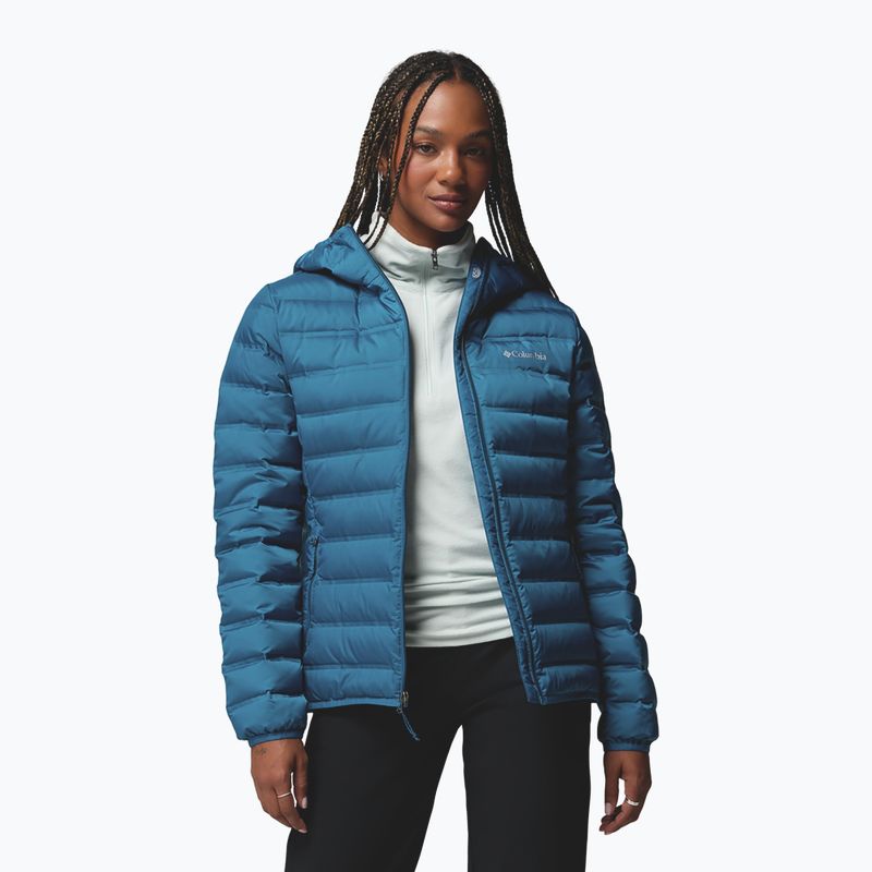 Women's down jacket Columbia Lake 22 II Down Hooded phoenix blue 5