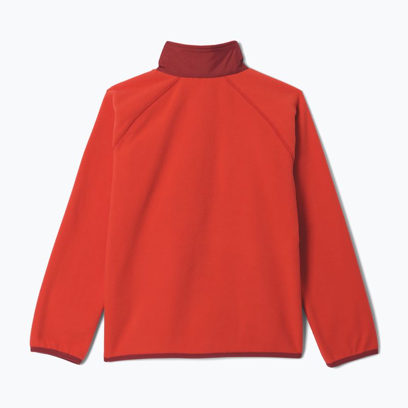 Children's fleece sweatshirt Columbia Fast Trek V Full Zip super sonic/red oxide 2