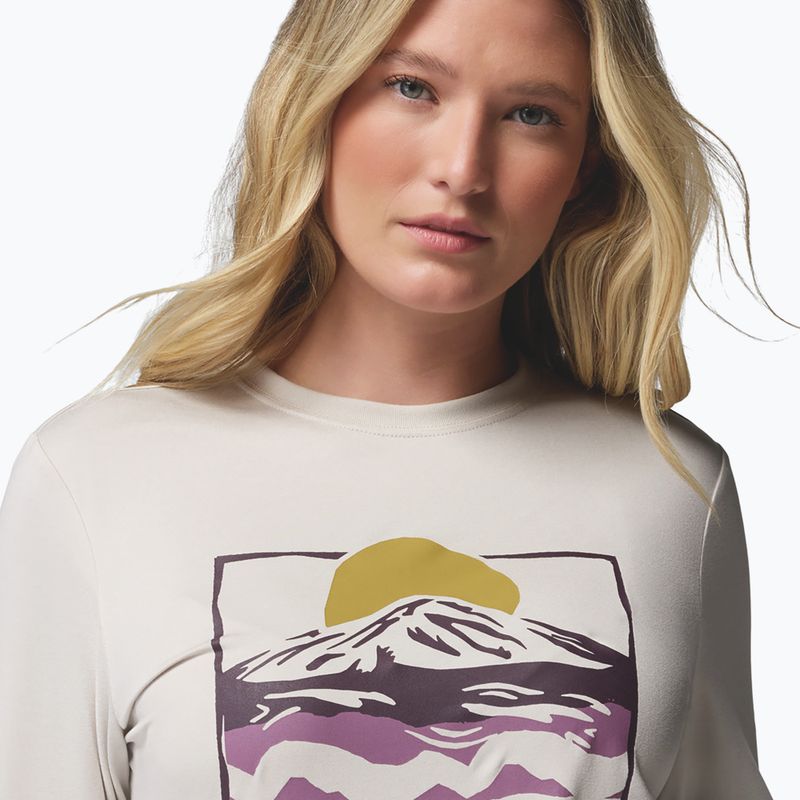 Women's longsleeve Columbia Parsons Point LS Graphic Tee dark stone heather/all terrain 5