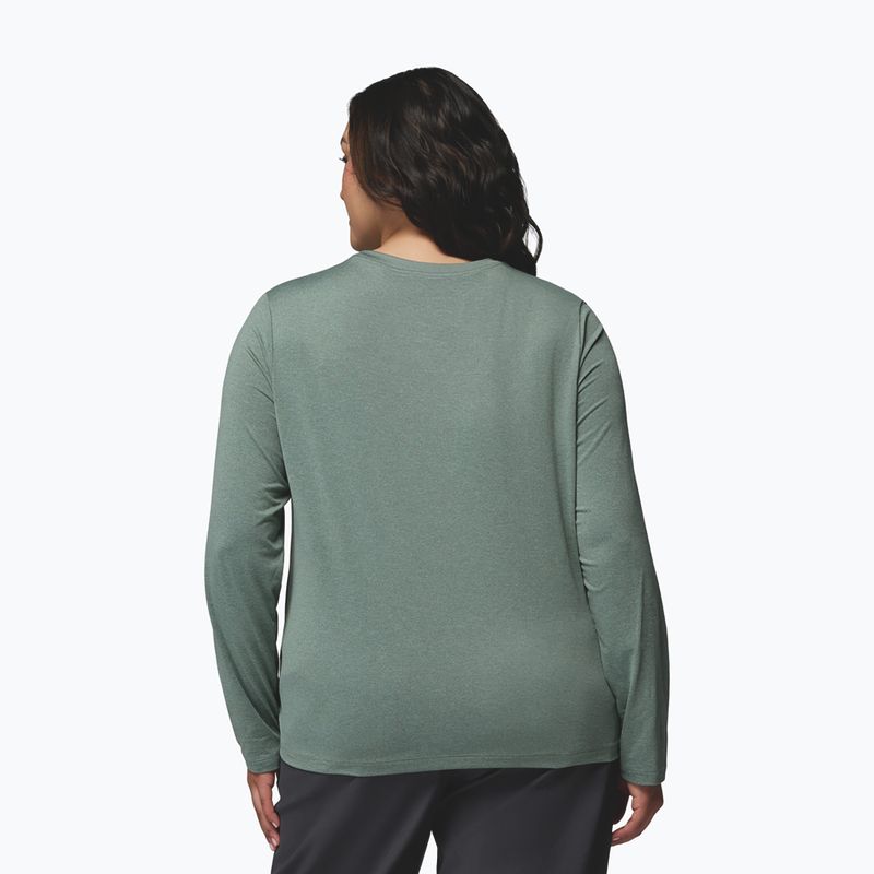 Women's longsleeve Columbia Parsons Point LS Graphic Tee sedona sage heather/all terrain 3