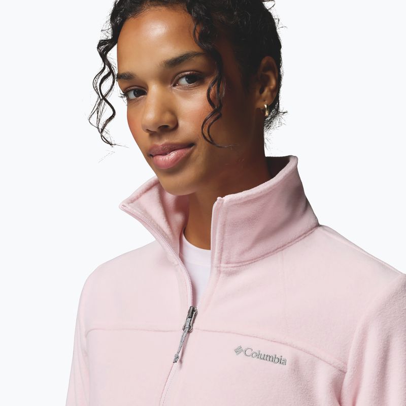Women's fleece sweatshirt Columbia Fast Trek II powder pink 6