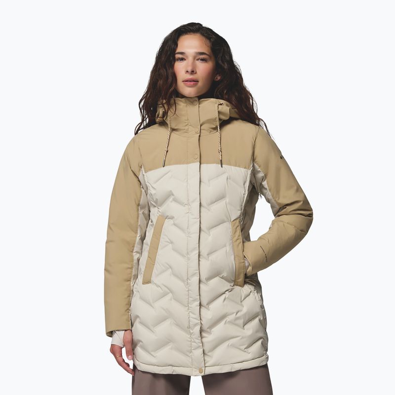 Women's down jacket Columbia Mountain Croo III Mid Down dark stone/beach