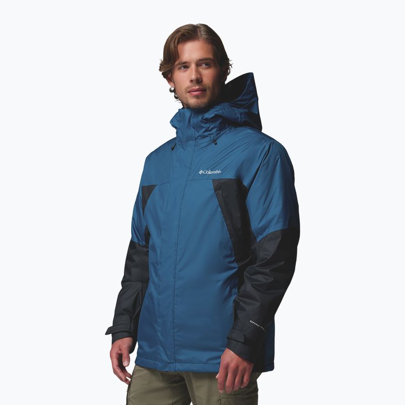Men's rain jacket Columbia Inner Limits Interchange phoenix blue/black 5