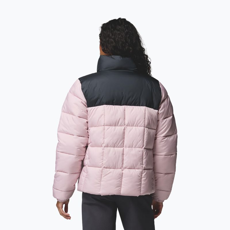 Women's insulated jacket Columbia Puffect III Full Zip mineral pink/black 3