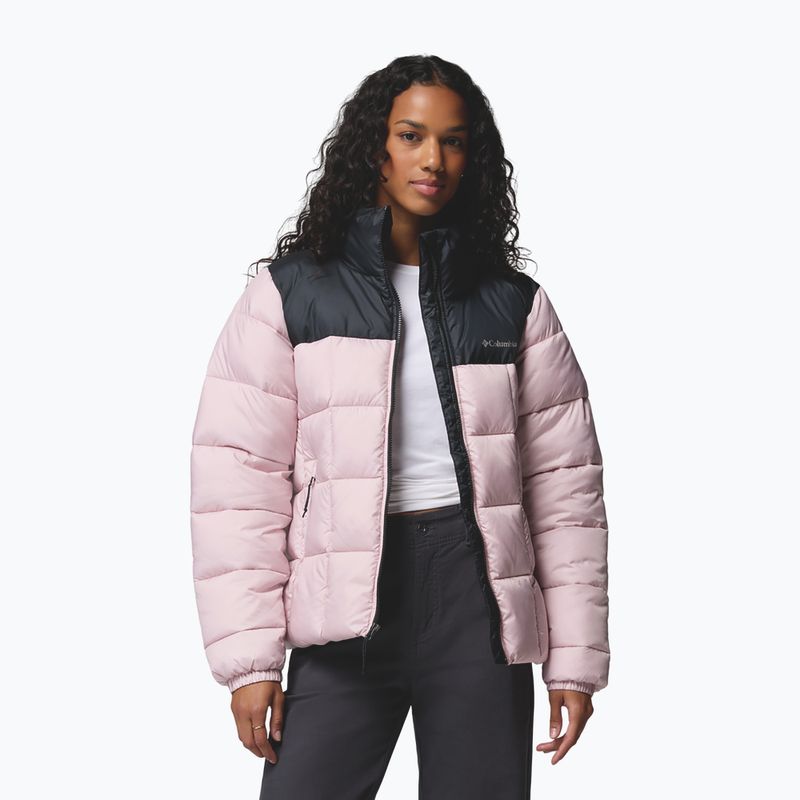 Women's insulated jacket Columbia Puffect III Full Zip mineral pink/black 4