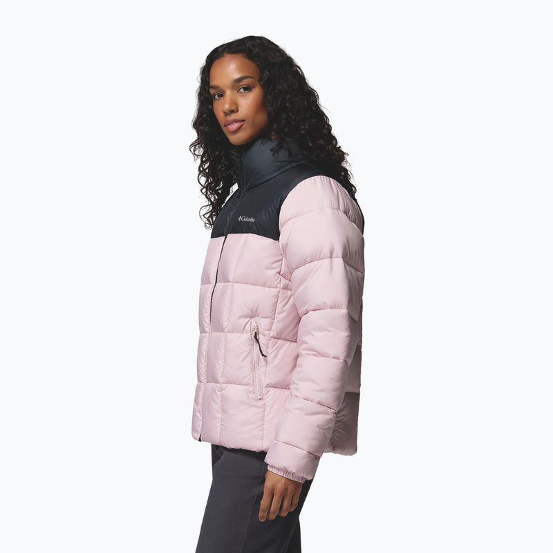 Women's insulated jacket Columbia Puffect III Full Zip mineral pink/black 5