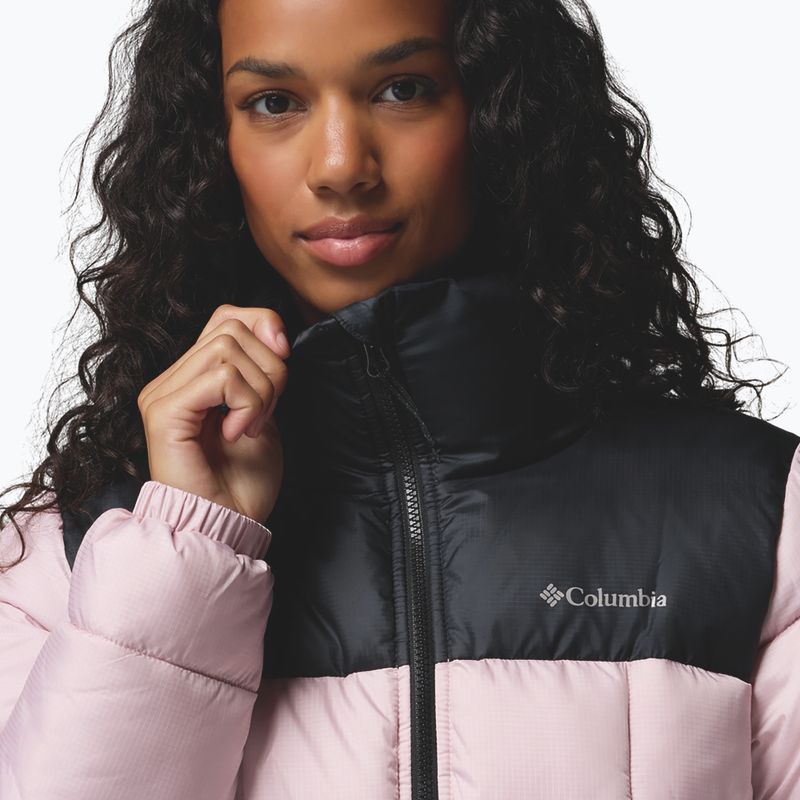 Women's insulated jacket Columbia Puffect III Full Zip mineral pink/black 6