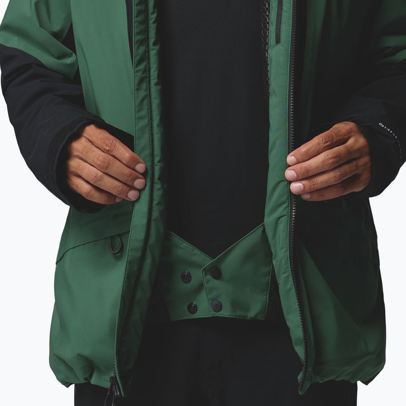 Men's ski jacket Columbia Platinum Peak Insulated rain forest/black 9