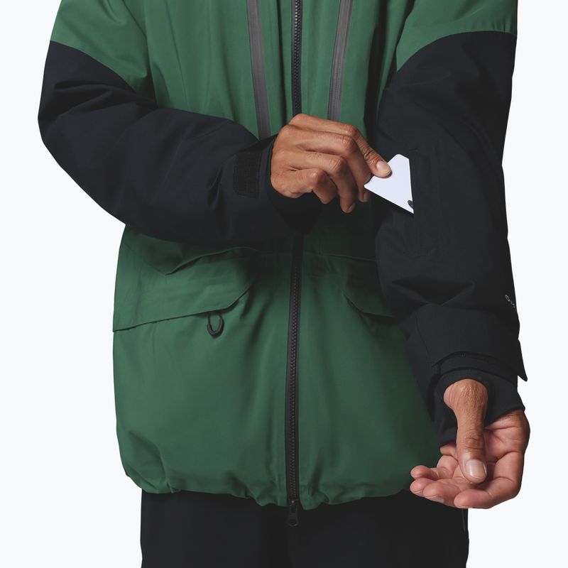 Men's ski jacket Columbia Platinum Peak Insulated rain forest/black 10