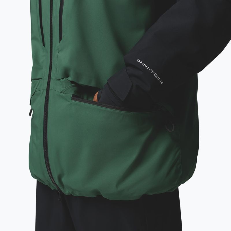 Men's ski jacket Columbia Platinum Peak Insulated rain forest/black 11