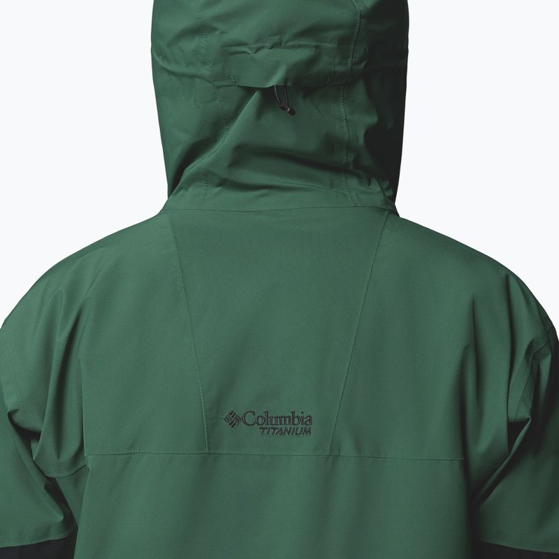 Men's ski jacket Columbia Platinum Peak Insulated rain forest/black 12