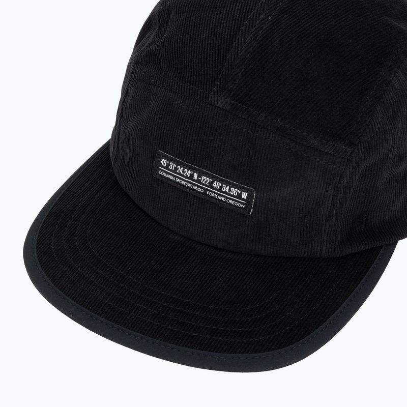 Baseball cap Columbia Creek Side Thermal 5 Panel black/corduroy 3