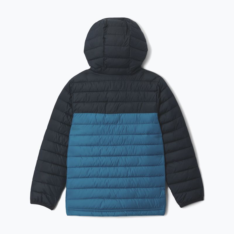 Children's jacket Columbia Powder Lite II Hooded phoenix blue/black 2