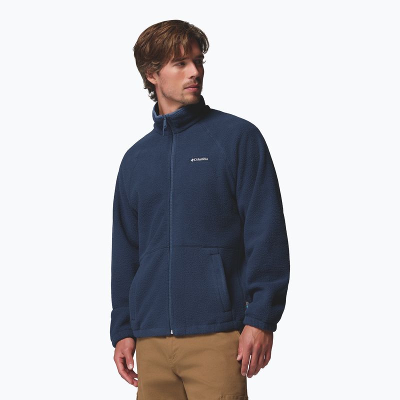 Men's fleece sweatshirt Columbia Timber Crest MTR Fleece Full Zip collegiate navy 4