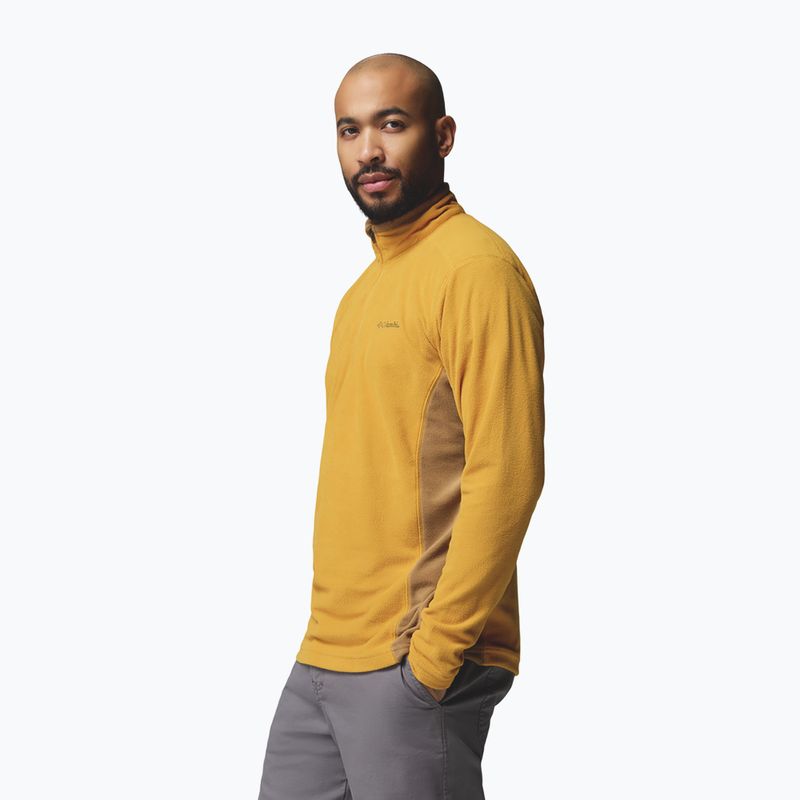 Men's fleece sweatshirt Columbia Klamath Range II HZ Squash/Delta 4