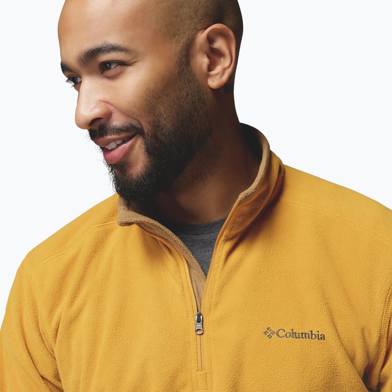 Men's fleece sweatshirt Columbia Klamath Range II HZ Squash/Delta 5