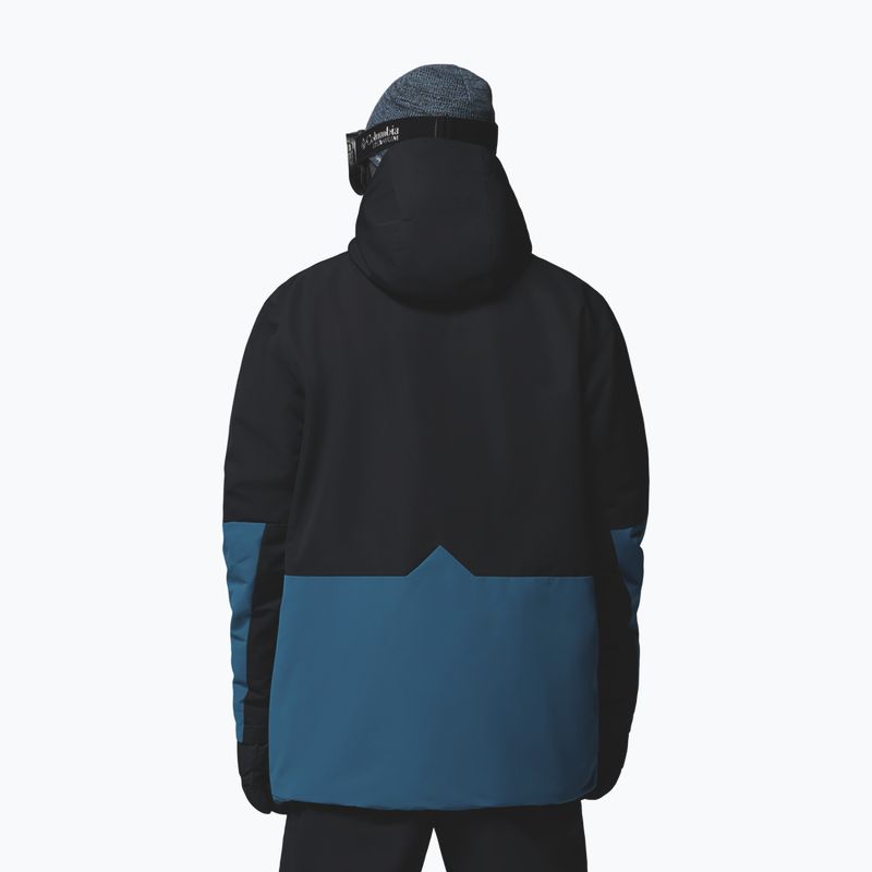 Men's ski jacket Columbia Last Tracks III black/phoenix blue 3