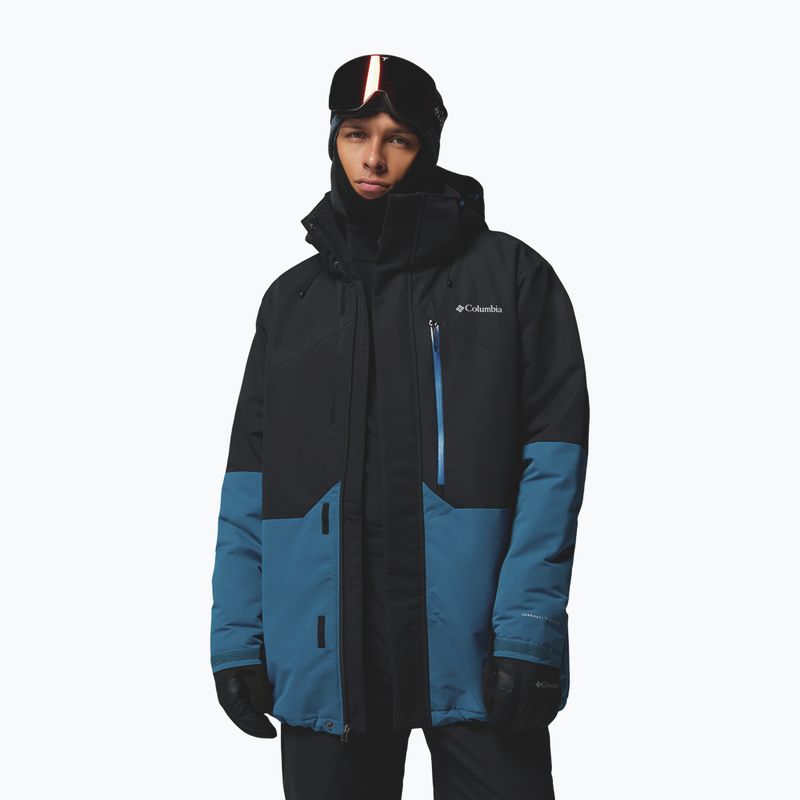 Men's ski jacket Columbia Last Tracks III black/phoenix blue 5
