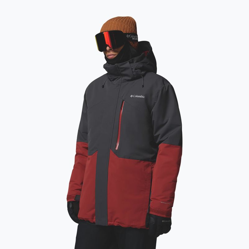 Men's ski jacket Columbia Last Tracks III shark/red oxide 6