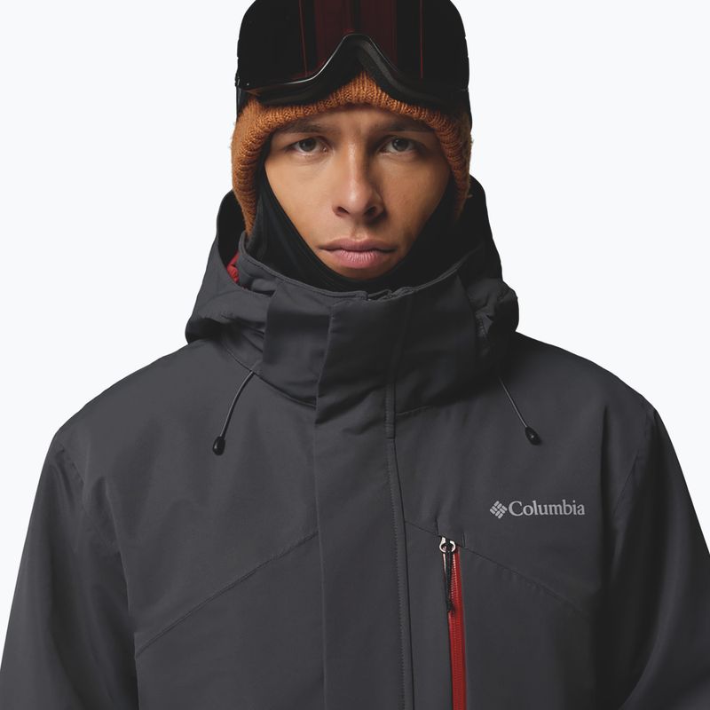 Men's ski jacket Columbia Last Tracks III shark/red oxide 8