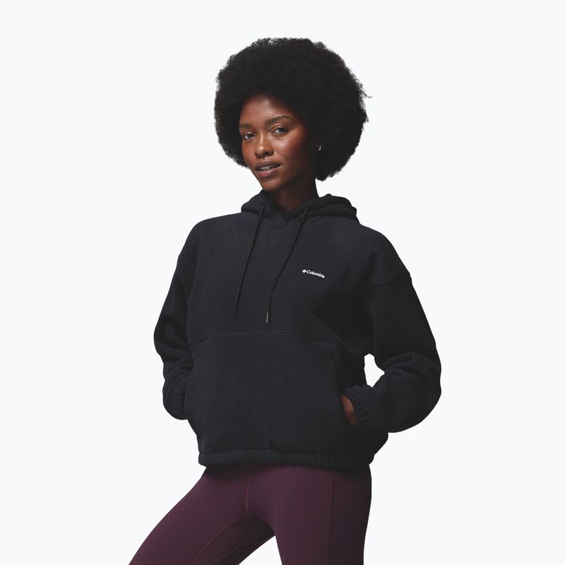 Women's fleece sweatshirt Columbia Timber Meadow MTR Fleece Hoodie black 4