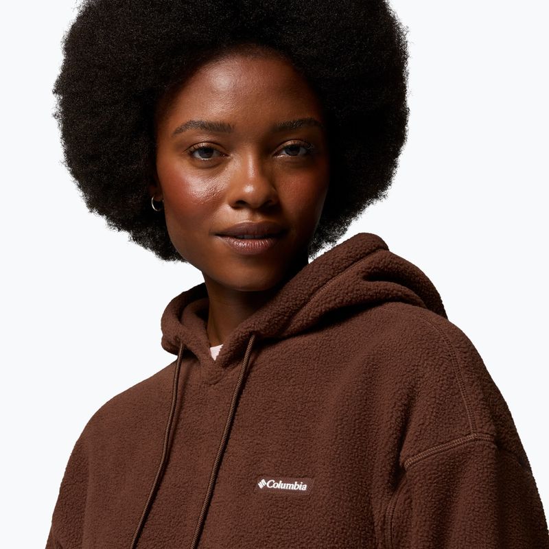 Women's fleece sweatshirt Columbia Timber Meadow MTR Fleece Hoodie tobacco 6