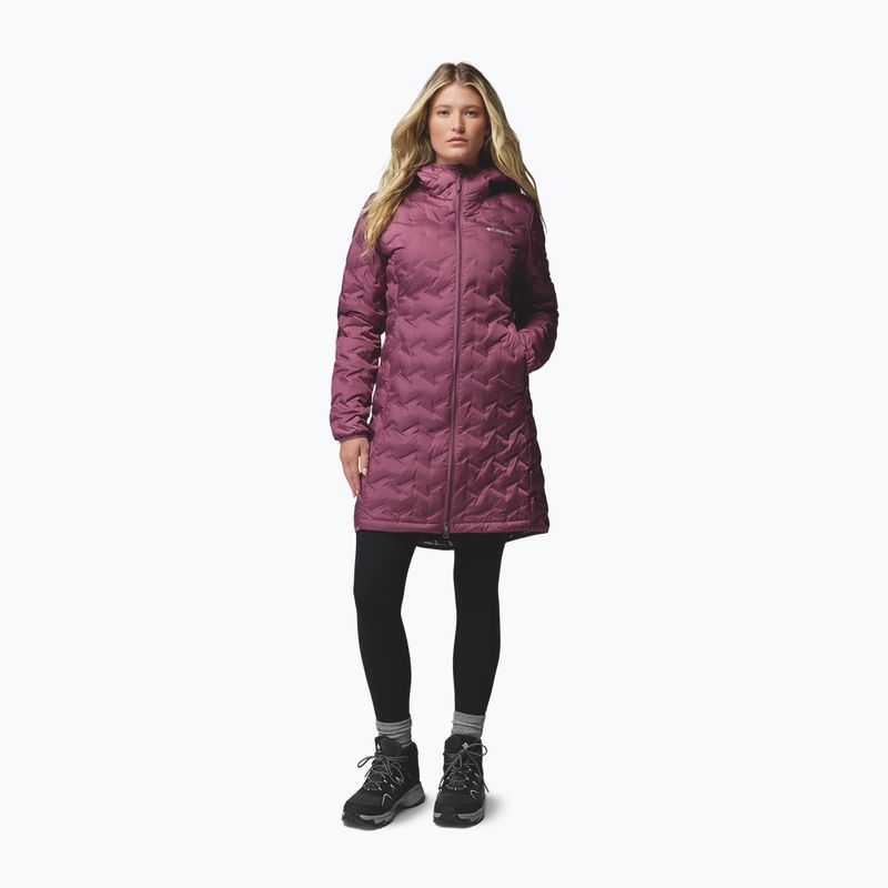 Women's down jacket Columbia Delta Ridge II Long Down antique mauve 2