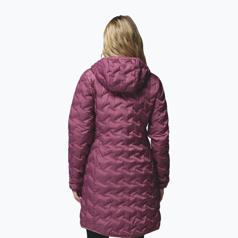 Women's down jacket Columbia Delta Ridge II Long Down antique mauve 3