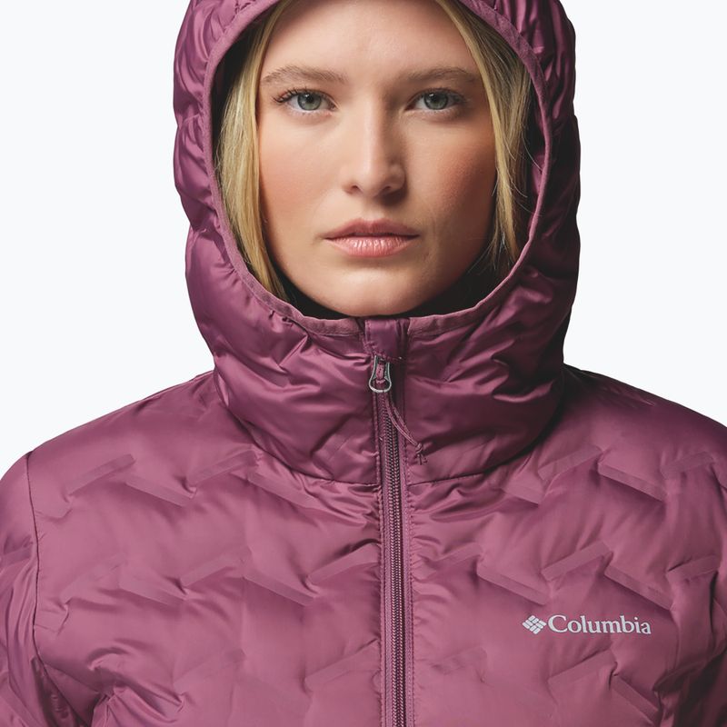 Women's down jacket Columbia Delta Ridge II Long Down antique mauve 6
