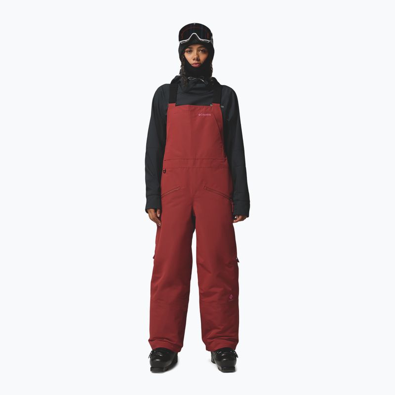 Women's ski trousers Columbia Coreshot Bib red oxide