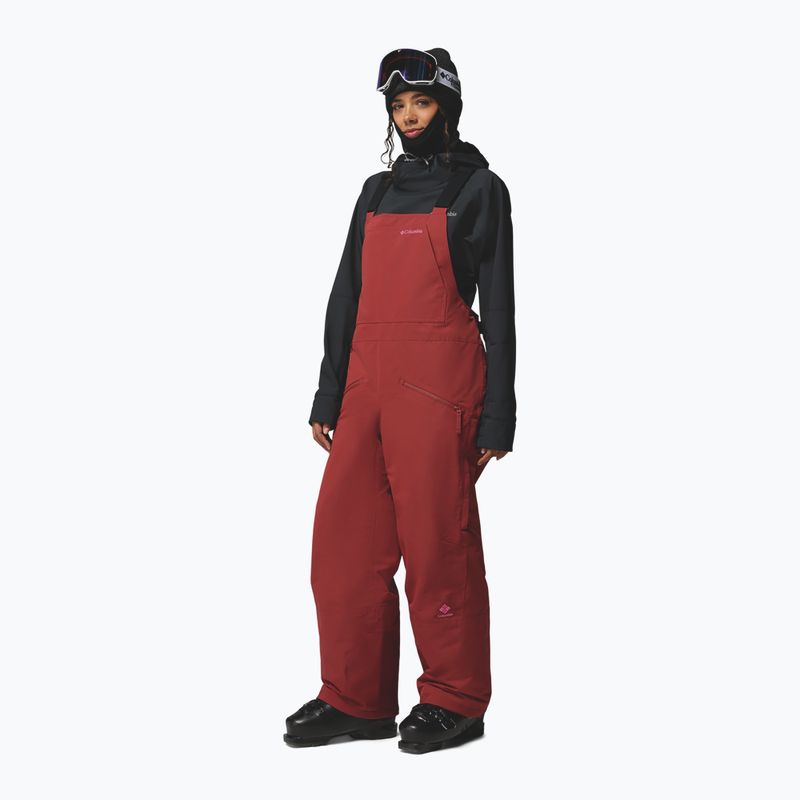 Women's ski trousers Columbia Coreshot Bib red oxide 4