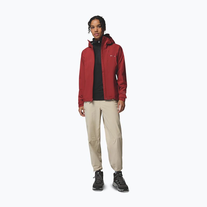 Women's softshell jacket Columbia Trailborne 2.5L Shell red oxide 2