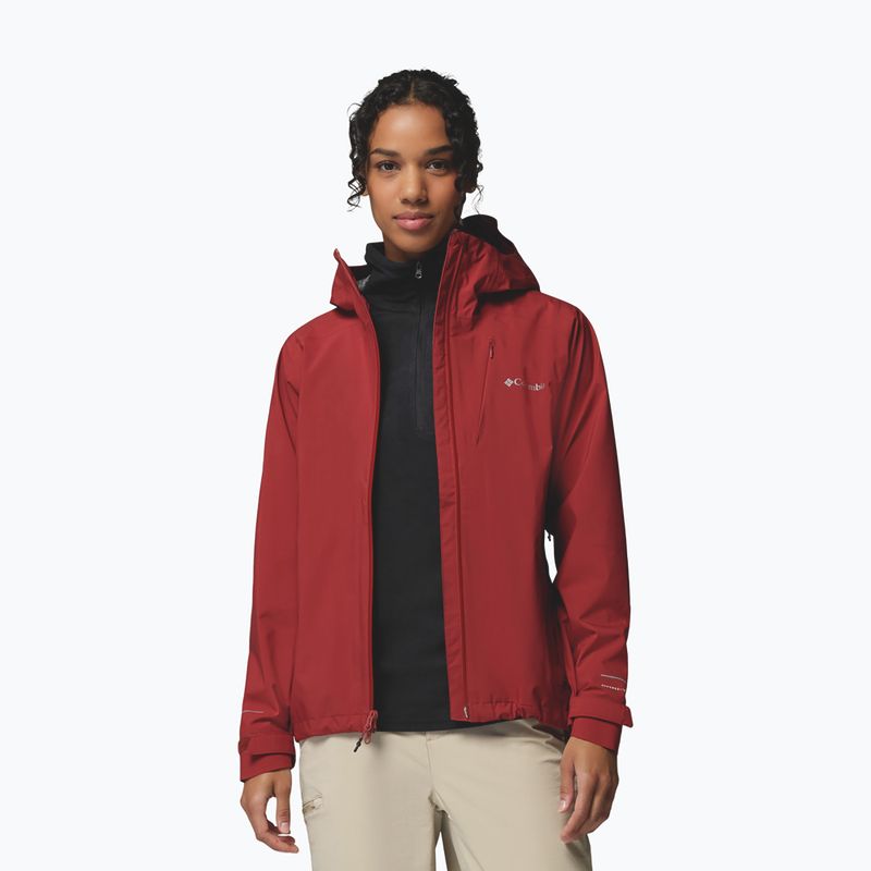 Women's softshell jacket Columbia Trailborne 2.5L Shell red oxide 4