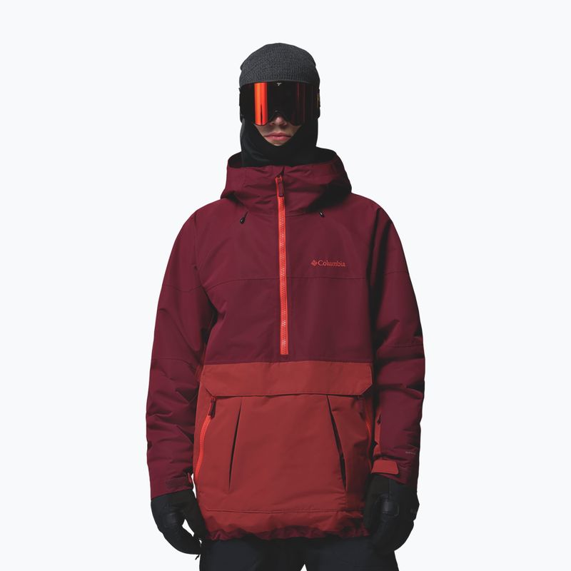 Men's snowboard jacket Columbia Coreshot Shell Anorak red oxide/rich wine