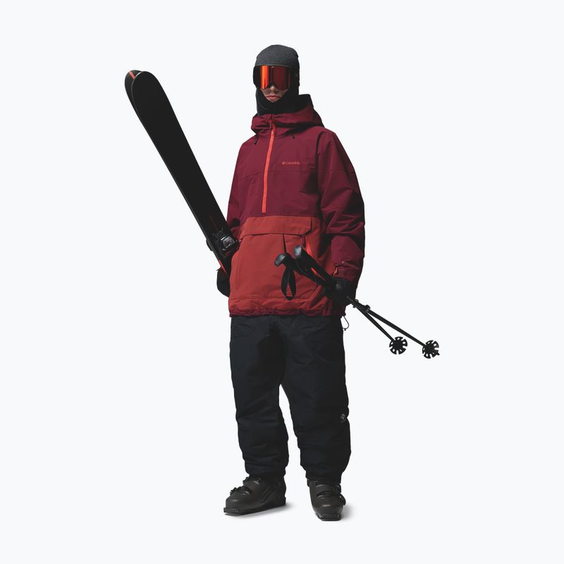 Men's snowboard jacket Columbia Coreshot Shell Anorak red oxide/rich wine 2