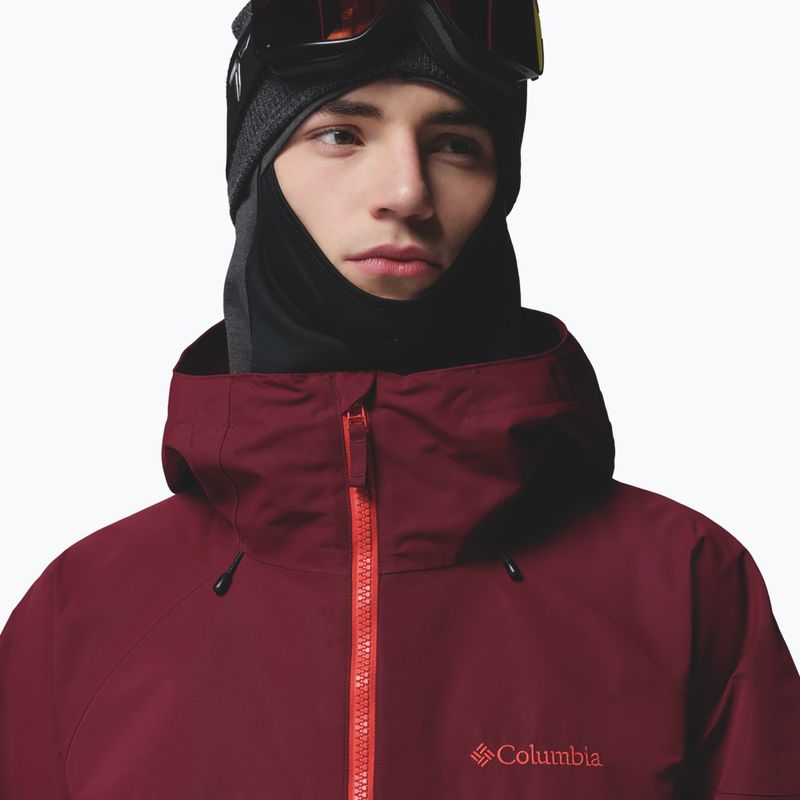 Men's snowboard jacket Columbia Coreshot Shell Anorak red oxide/rich wine 5