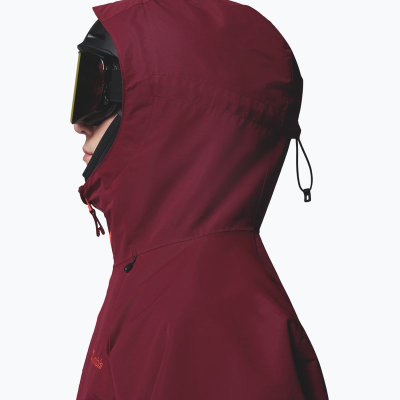 Men's snowboard jacket Columbia Coreshot Shell Anorak red oxide/rich wine 6