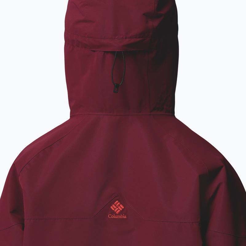 Men's snowboard jacket Columbia Coreshot Shell Anorak red oxide/rich wine 7