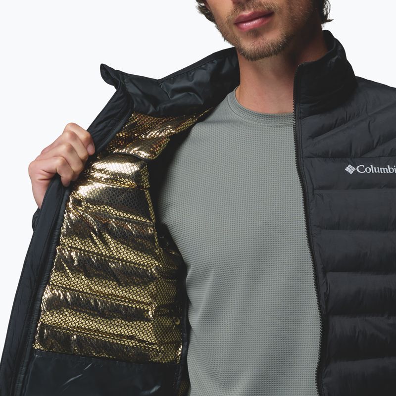 Men's insulated jacket Columbia Terwilliger Trail Heat Seal black 7