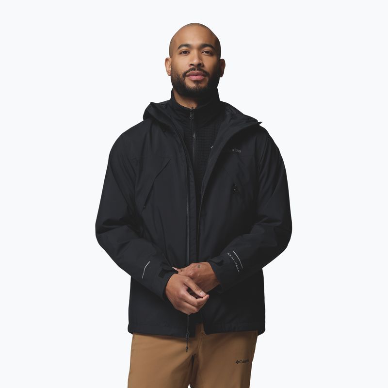 Men's 3-in-1 jacket Columbia Trailborne Interchange black 5