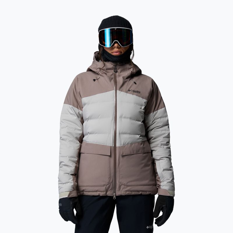 Women's ski jacket Columbia Glacier Ridge Down iron/flint grey