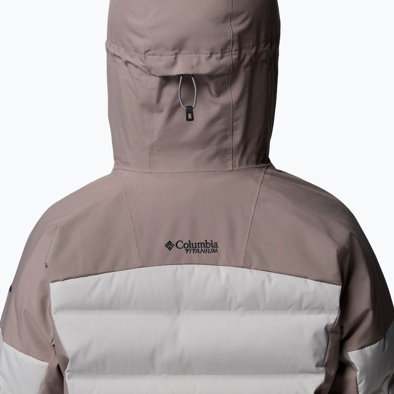 Women's ski jacket Columbia Glacier Ridge Down iron/flint grey 8